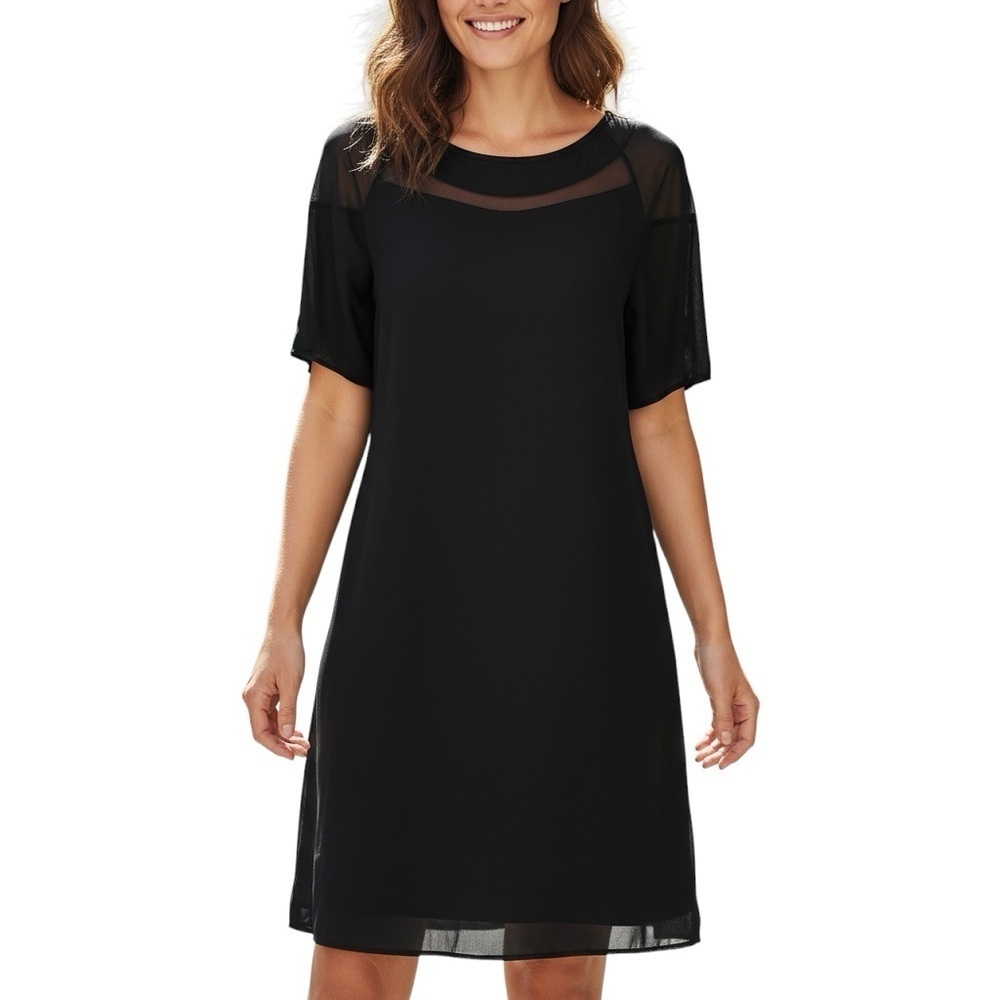 Womens XL dress / long shirt black Loveappella